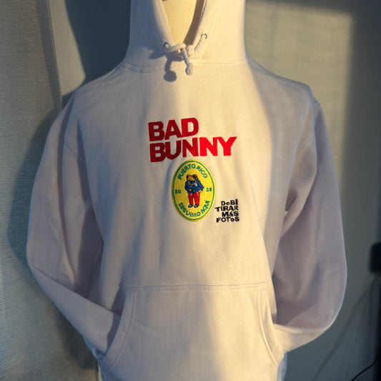 Bad Bunny Puetro Rico Embroidered Hoodie