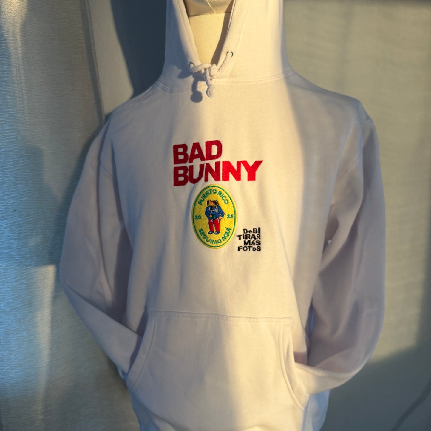 Bad Bunny Puetro Rico Embroidered Hoodie
