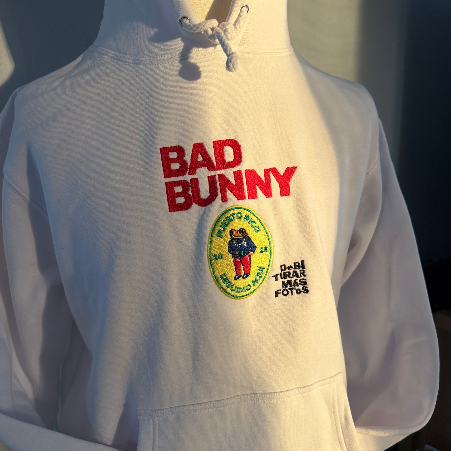 Bad Bunny Puetro Rico Embroidered Hoodie